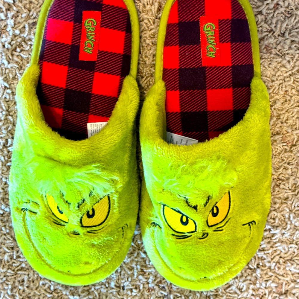 Grinch slippers hardly worn